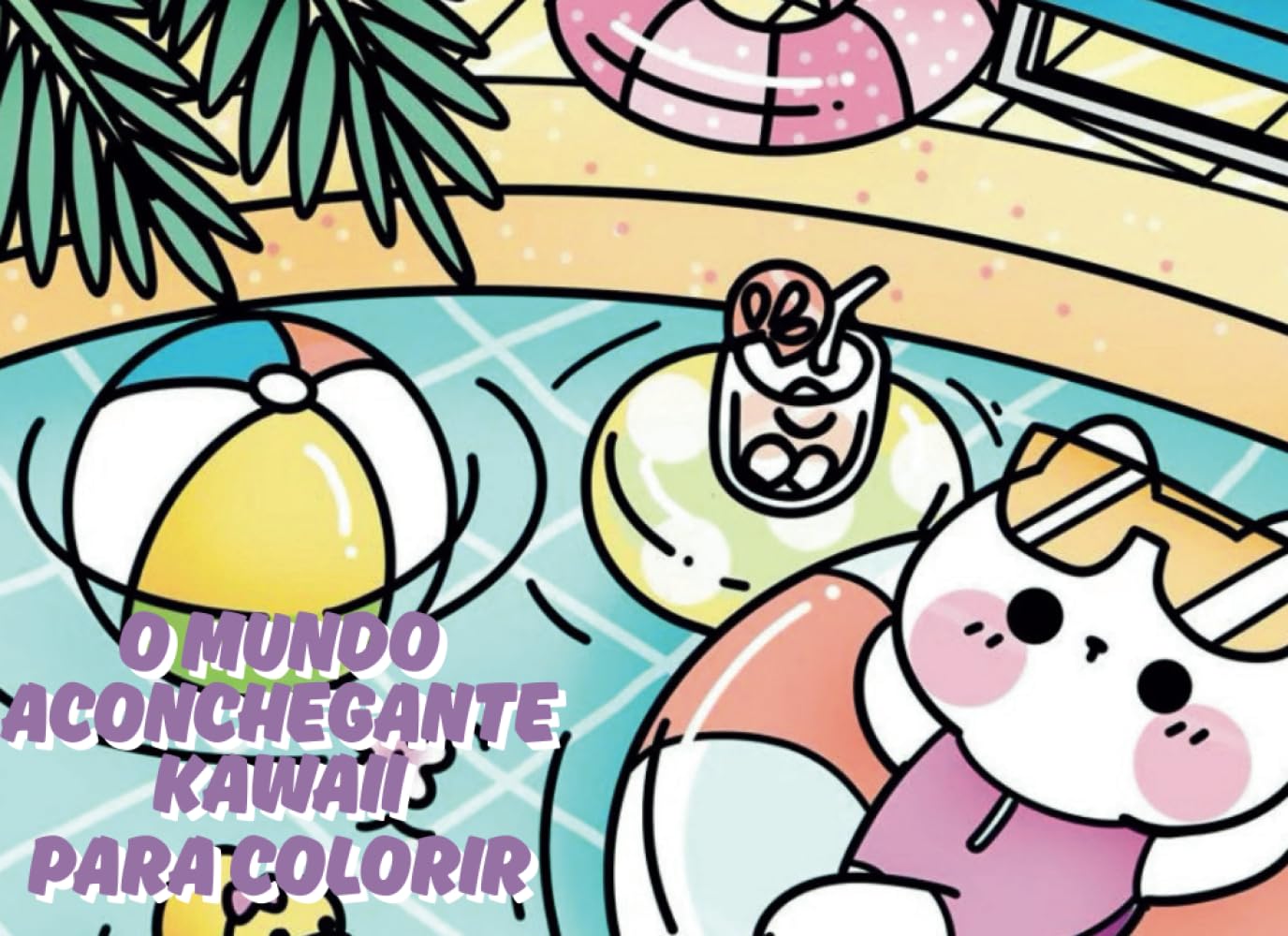 ler totalmente Livro para Colorir - 30 Pages Kawaii Cozy (Portuguese Edition)