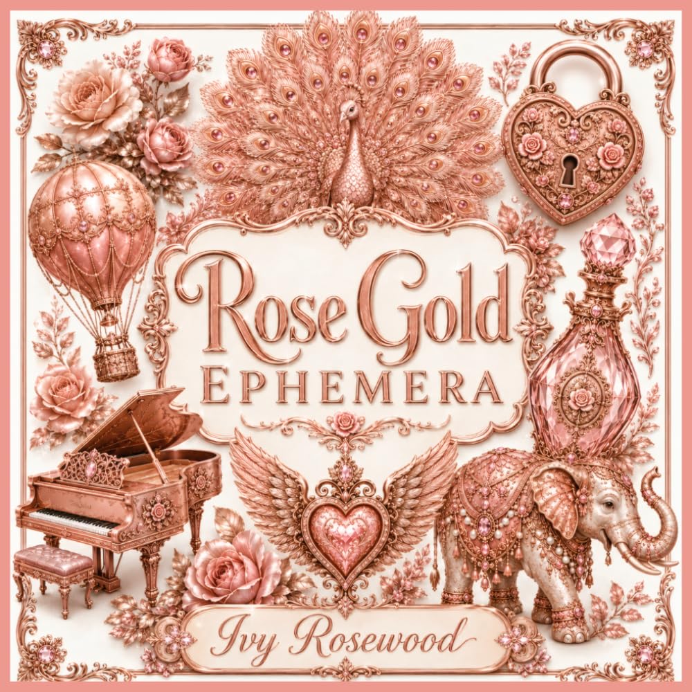 capítulo por capítulo baixar Rose Gold Ephemera: 120 Beautiful Rose Gold Ephemera Pieces for Junk Journals, Scrapbooking, Collage, Paper Crafts and Creative Projects