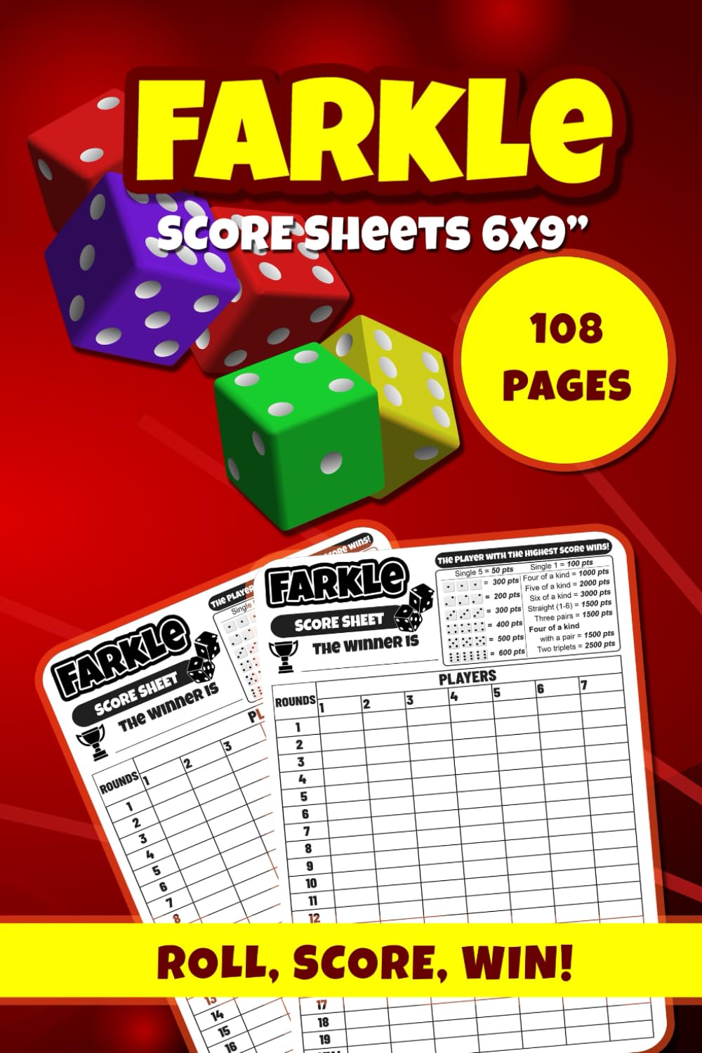 Farkle Score Sheets: 6x9" Farkle Score Pads for Scorekeeping. baixar o livro de graça