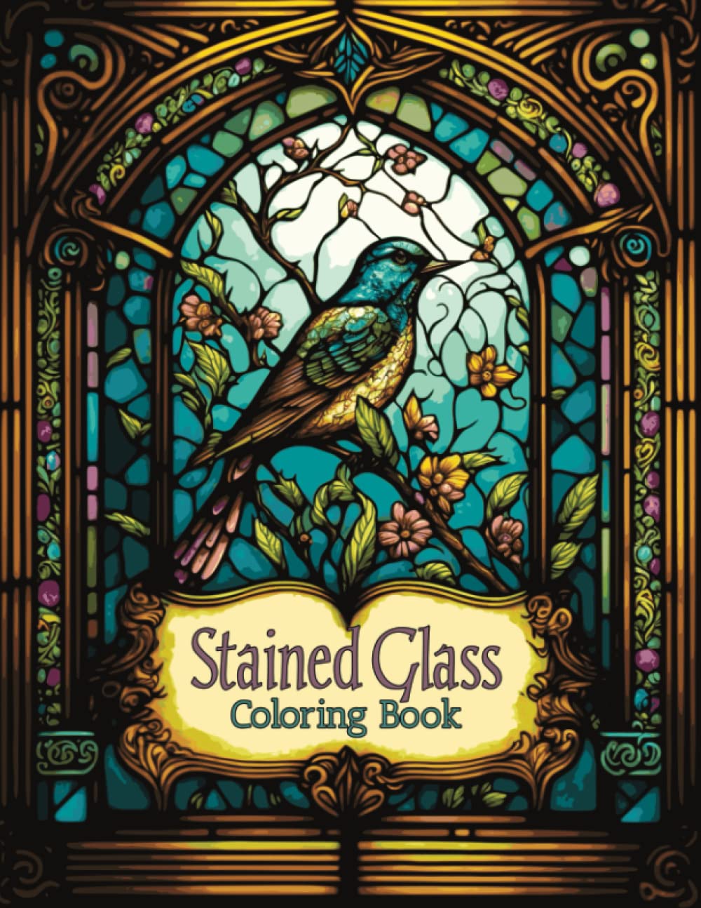 Stained Glass: Coloring Book baixar o livro de graça