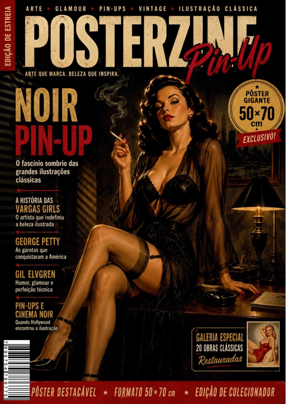 Posterzine Pin-Up - Noir (Versão lisa, sem dobras, enviada em tubo protetor) baixar o livro de graça