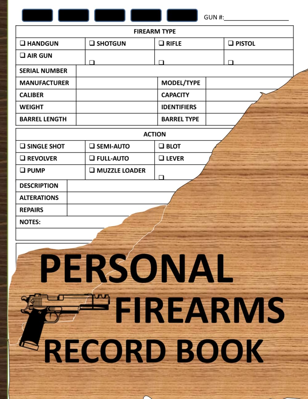 ler totalmente personal firearms record book: Personal Firearms Inventory Log Book and Track firearms acquisitions - Large Print 8.5"x11" 120 pages