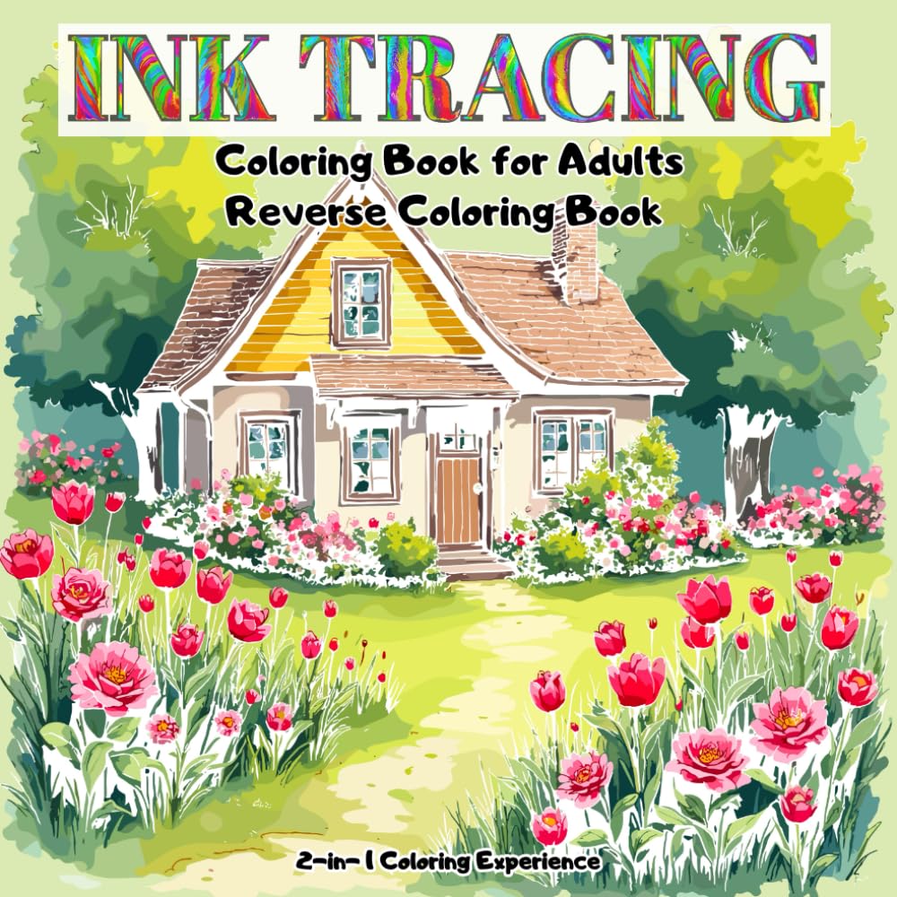 capítulo por capítulo baixar Ink Tracing Coloring Book for Adults: Featuring Pre-Colored Coastal Villages, Vineyards, Cottages, Street Cafes & More – Reveal Stunning Scenes by... Coloring Book 2-in-1 Coloring Experience
