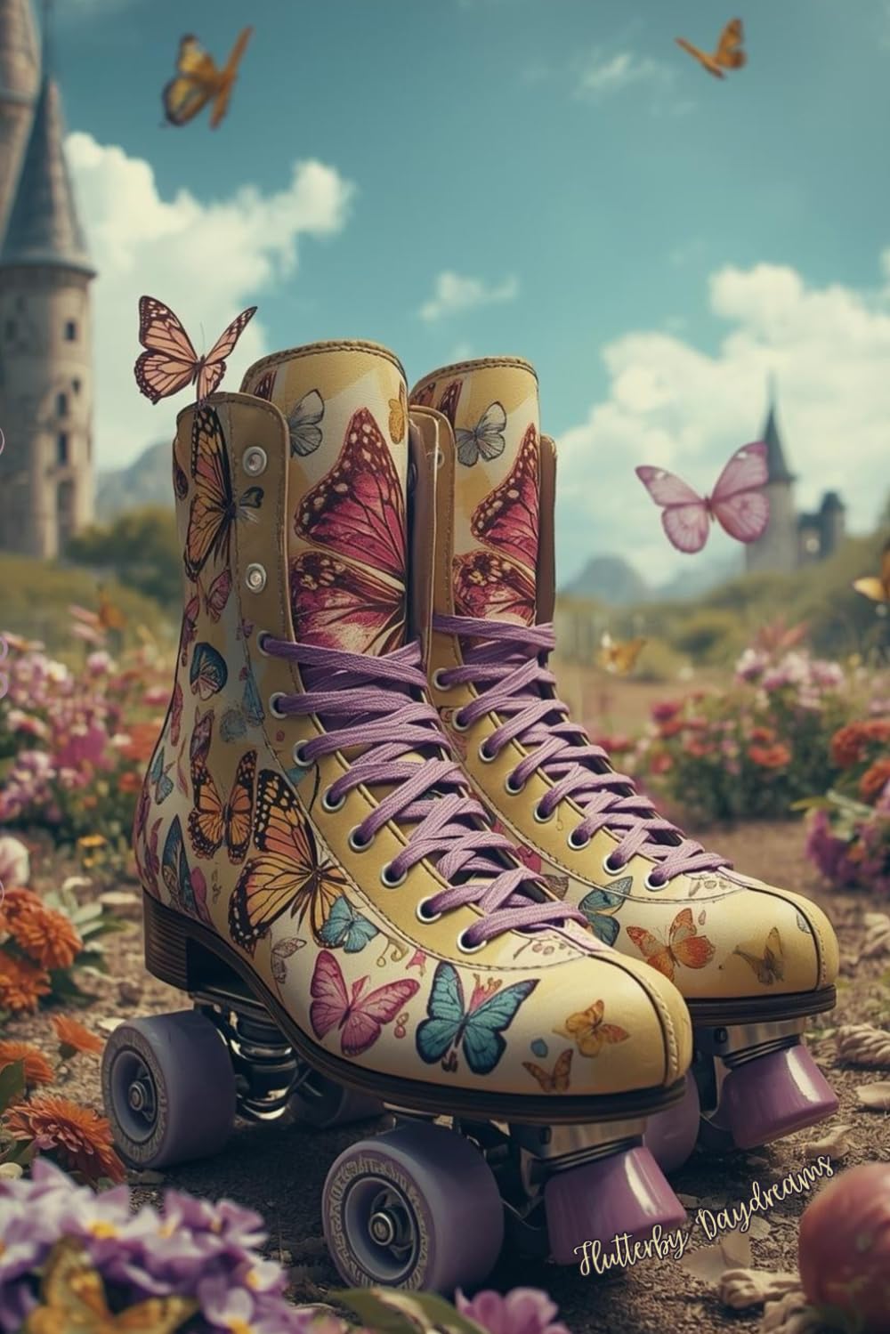 Flutterby Daydreams Butterfly Vintage Roller Skates Journal: A Whimsical Retro Butterflies Notebook with Lined Pages for Creative Writing Gifts,... Derby Skaters, and Cozy Slow Living Aesthetic baixar o livro de graça