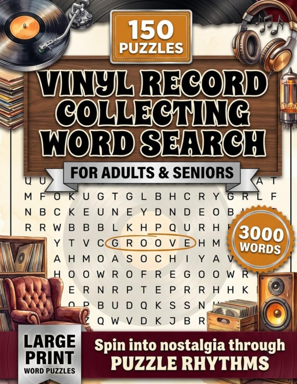 capítulo por capítulo baixar Vinyl Record Collecting Word Search Puzzle Book: 150 Puzzles with 3,000 Record & Audiophile Terms — A Cool Gift for Vinyl Collectors, Music Lovers and Record Enthusiasts