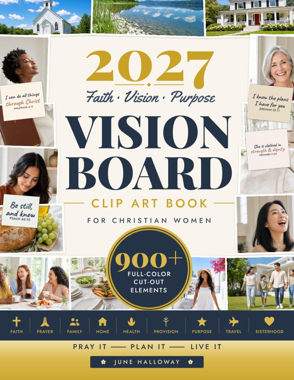2027 Vision Board Clip Art Book for Christian Women: 900+ Single-Sided Pictures, Scripture Cards & Affirmations to Build a Prayer Board for the Year... Digital Gallery (2027 Vision Board Supplies) baixar o livro de graça