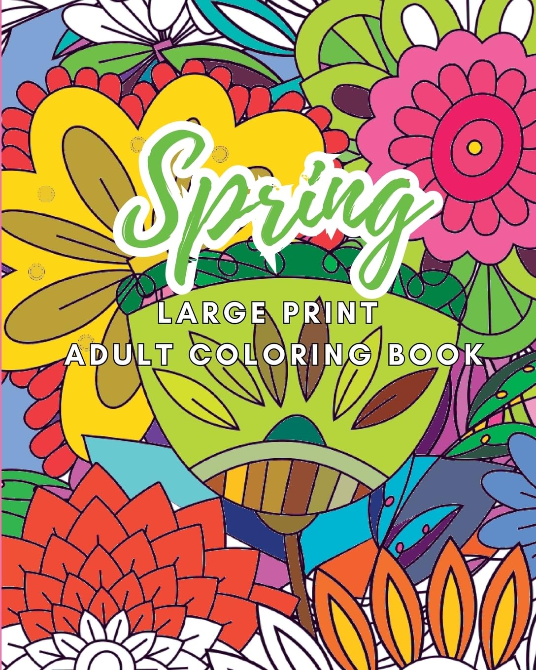 Spring: Large Print Adult Coloring Book baixar o livro de graça