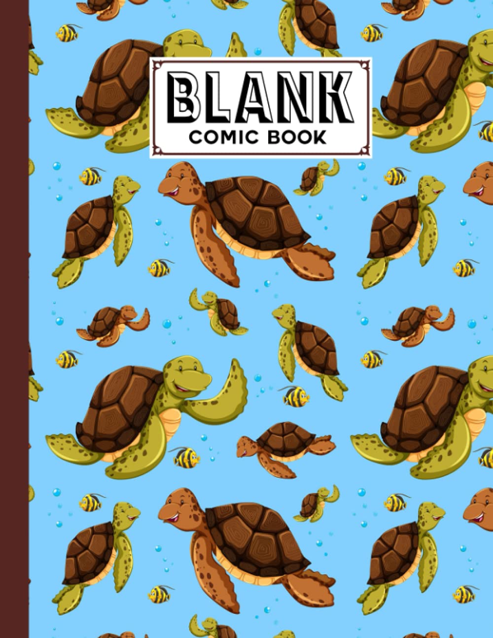 Blank Comic Book: Turtles Cover Blank Comic Book, Create Your Own Story, Journal, Notebook, Sketchbook for Kids and Adults, 120 Pages - Size 8.5" x 11" Notebook by Konstanze Schilling baixar o livro de graça
