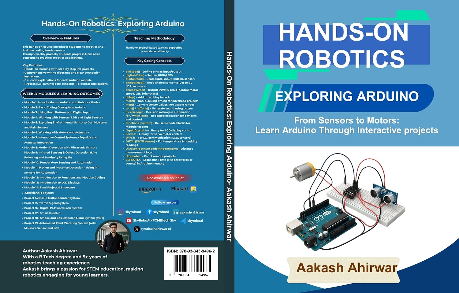 ler totalmente Hands-On Robotics: Exploring Arduino: From Sensors to Motors: Learn Arduino Through Interactive Projects (English Edition)