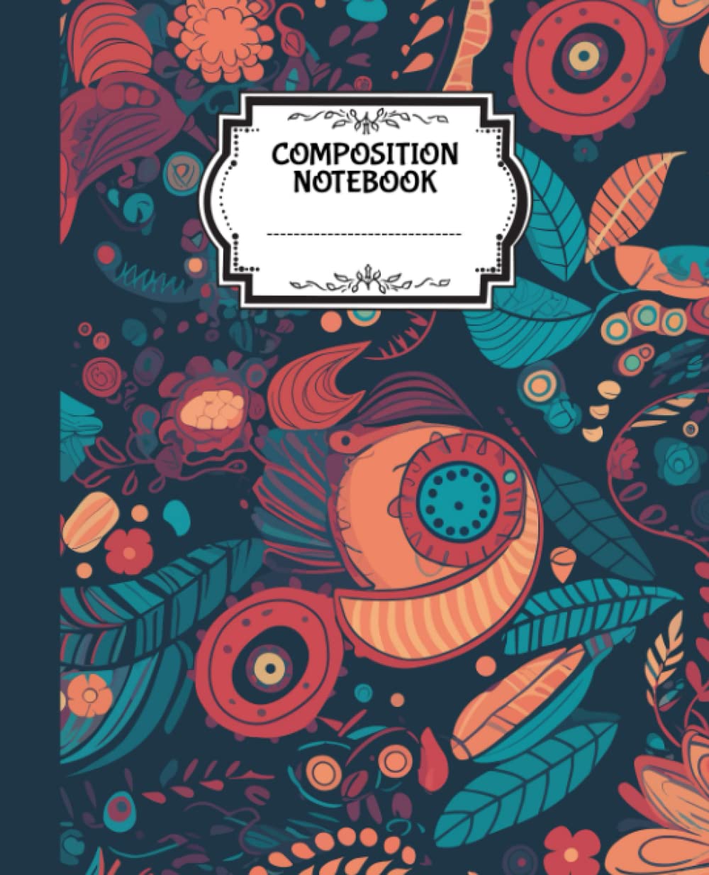 ler totalmente Composition Notebook College Ruled Vintage Flowers for Girls: College Ruled 120 pages 7.5" x 9.75"