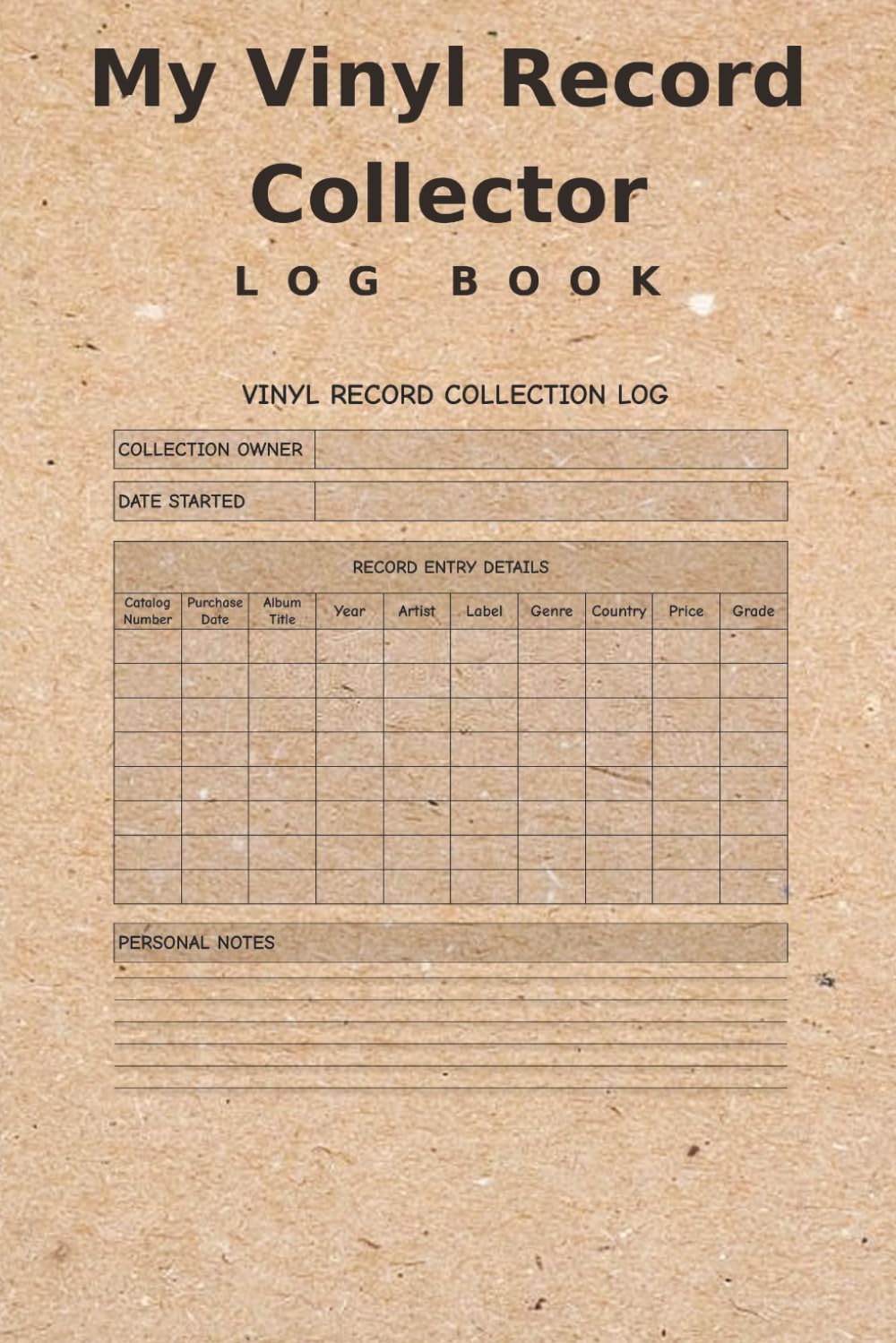 Vinyl Record Collector Log Book: Track, Catalog, and Review Your Music Album Collection with Ease baixar o livro de graça