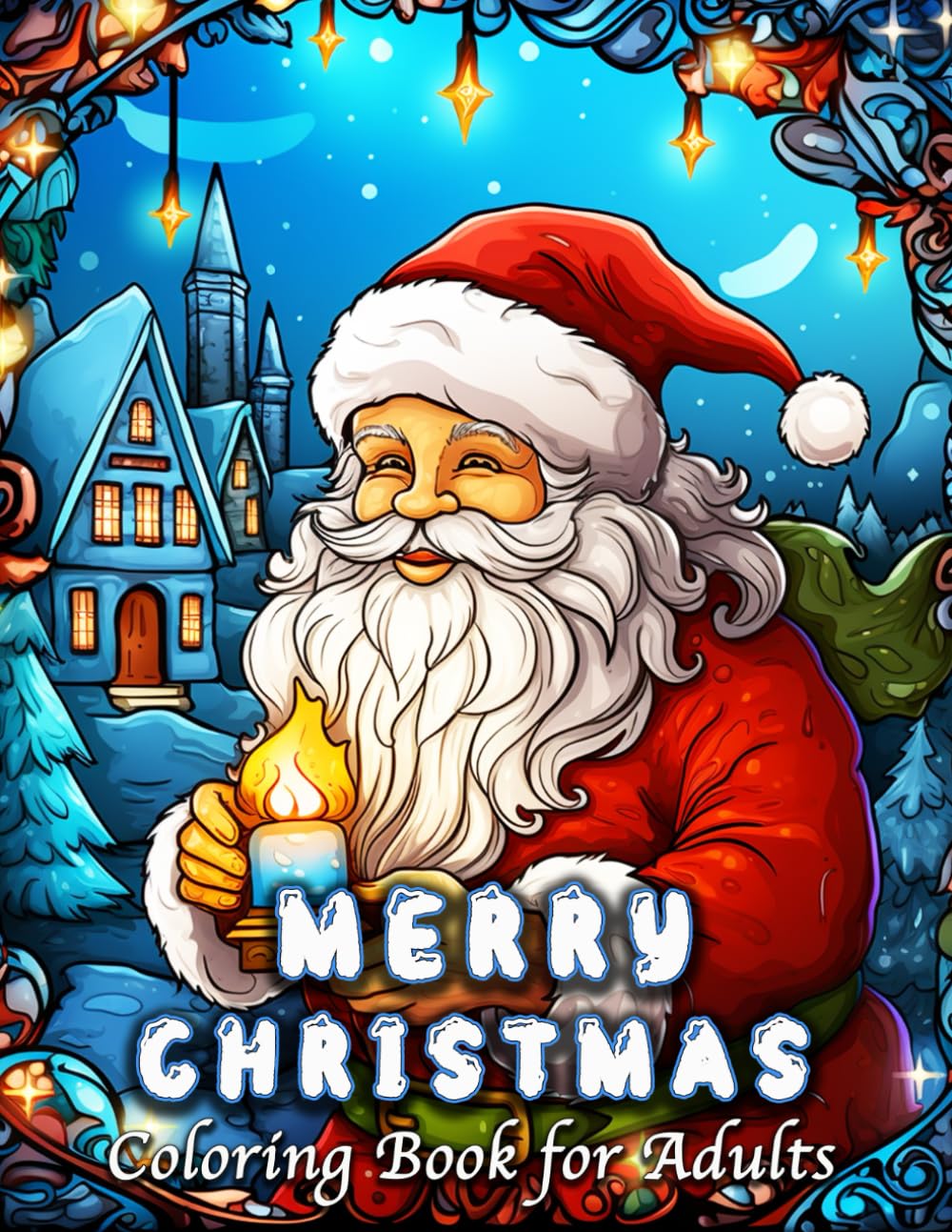ler totalmente Merry Christmas Coloring Book for Adults: 60 Simple and Easy Designs for Stress Relief and Relaxation