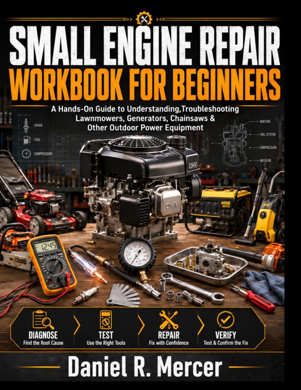 SMALL ENGINE REPAIR WORKBOOK FOR BEGINNERS: A Hands-On Guide to Understanding,Troubleshooting Lawnmowers, Generators, Chainsaws & Other Outdoor Power Equipment baixar livro de graça