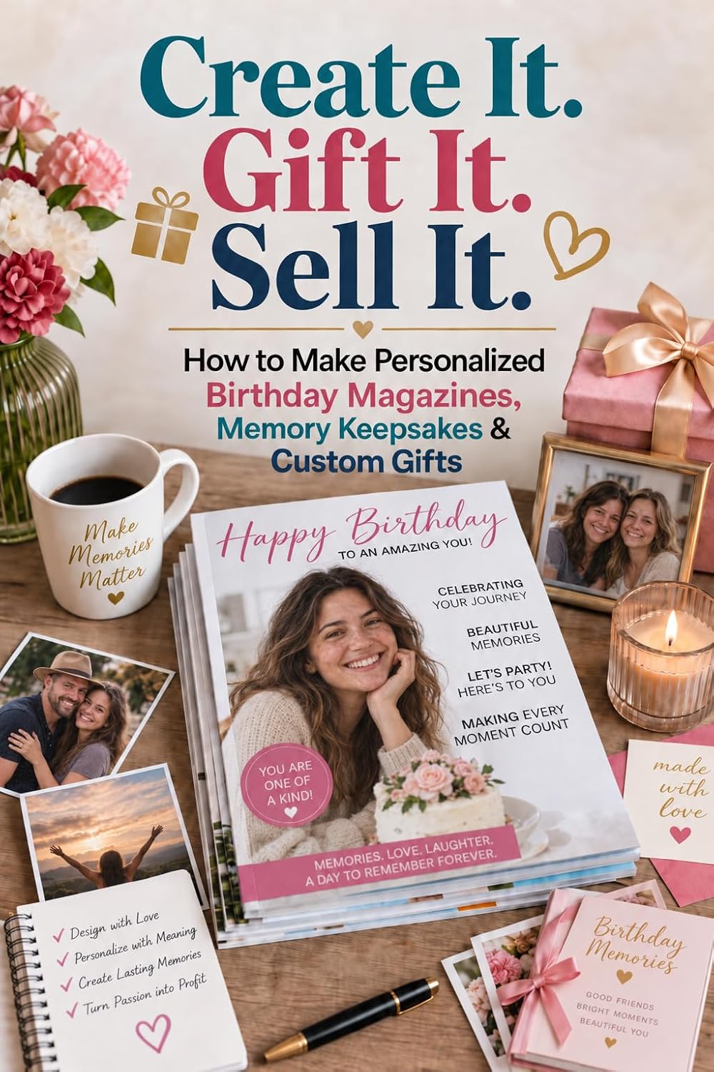 Create It. Gift It. Sell It: How to Make Personalized Birthday Magazines, Memory Keepsakes & Custom Gifts (English Edition) baixar o livro de graça