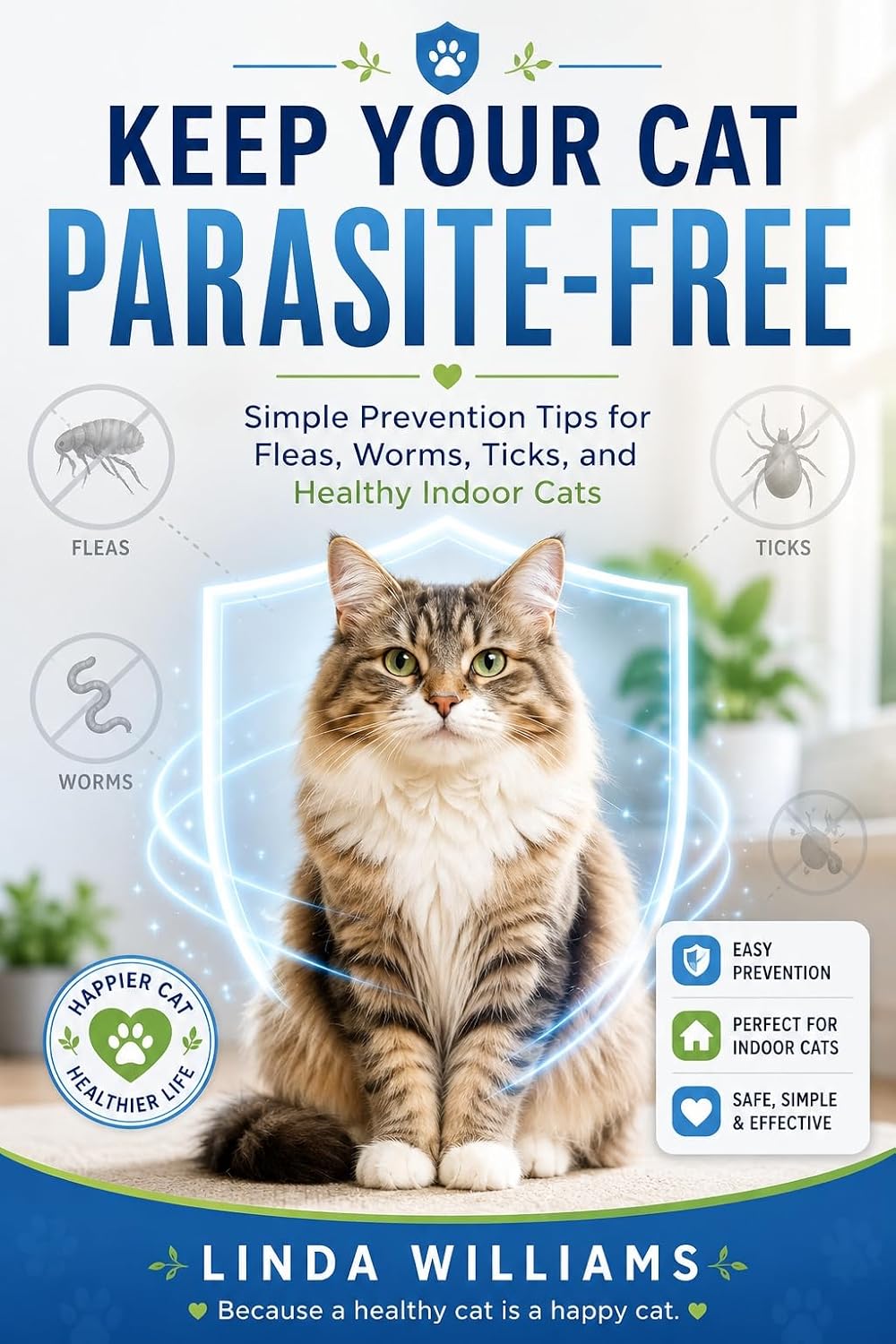 ler totalmente Keep Your Cat Parasite- Free: Simple Prevention Tips for Fleas, Worms, Ticks, and Healthy Indoor Cats (English Edition)