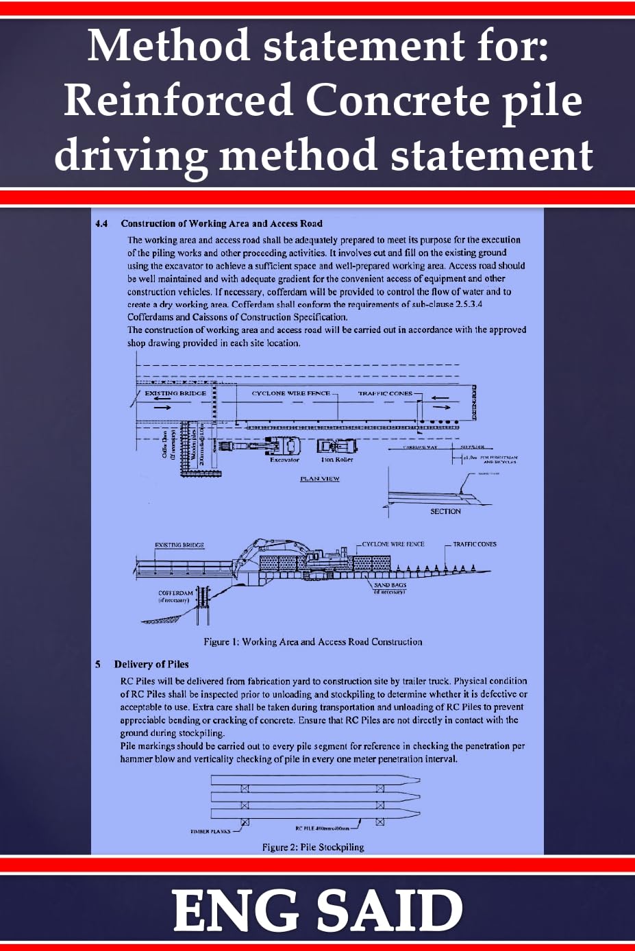Method statement for: Reinforced Concrete pile driving method statement (English Edition) baixar o livro de graça