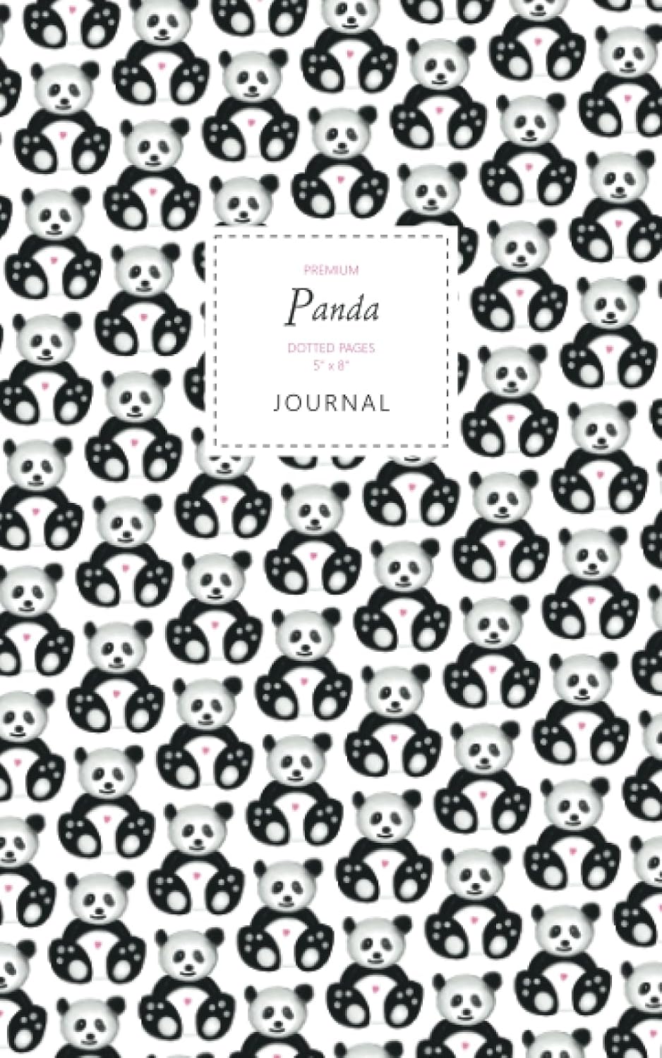 Panda Journal - Dotted Pages - 5x8 - Premium: (White Edition) Journal 96 dot grid pages (5x8 inches / 12.7x20.3cm / Junior Legal Pad/Nearly A5) baixar livro de graça