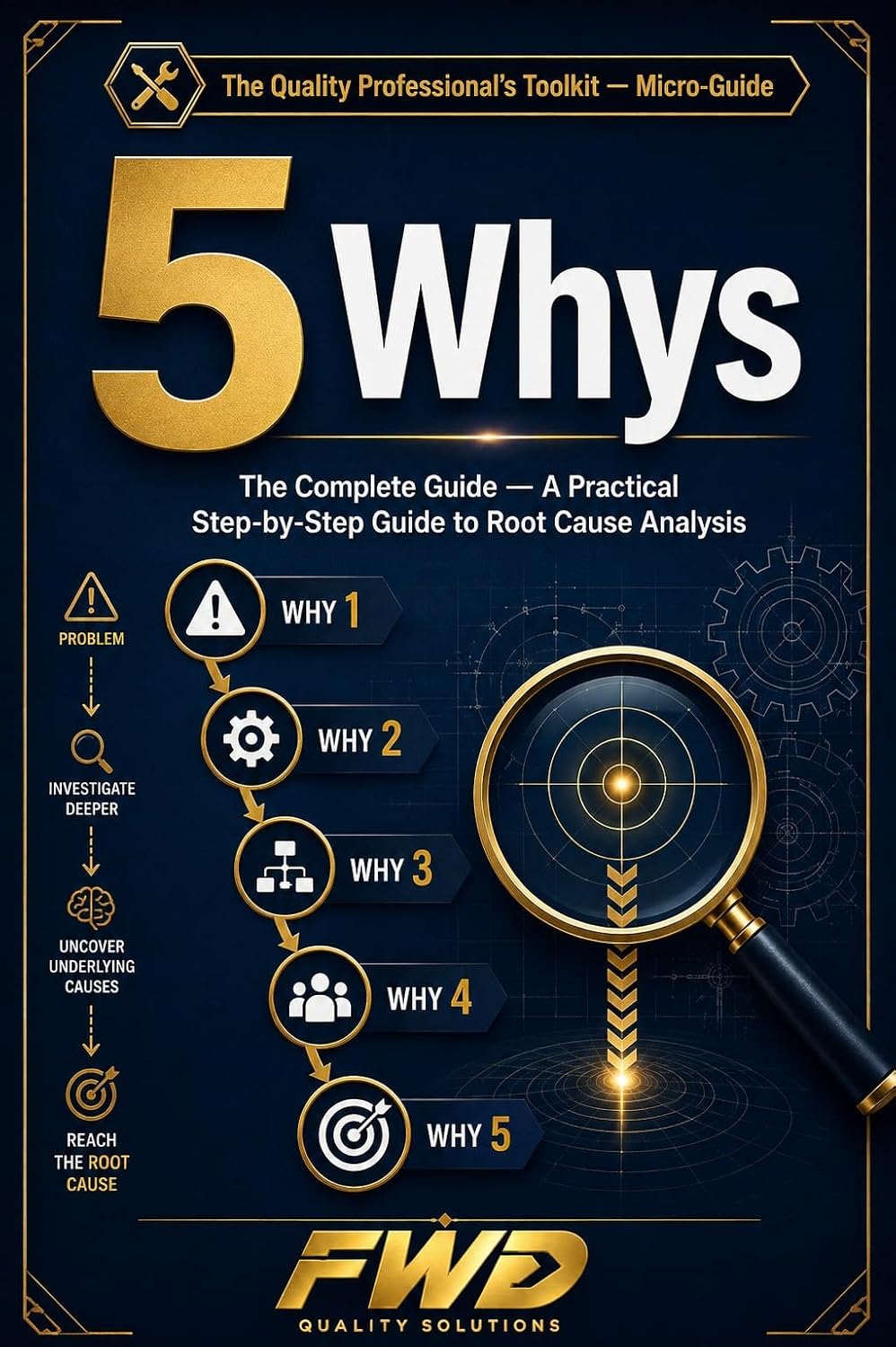 ler totalmente 5 Whys The Complete Guide: A Practical Step-by-Step Guide to Root Cause Analysis (Problem Solving & RCA) (English Edition)