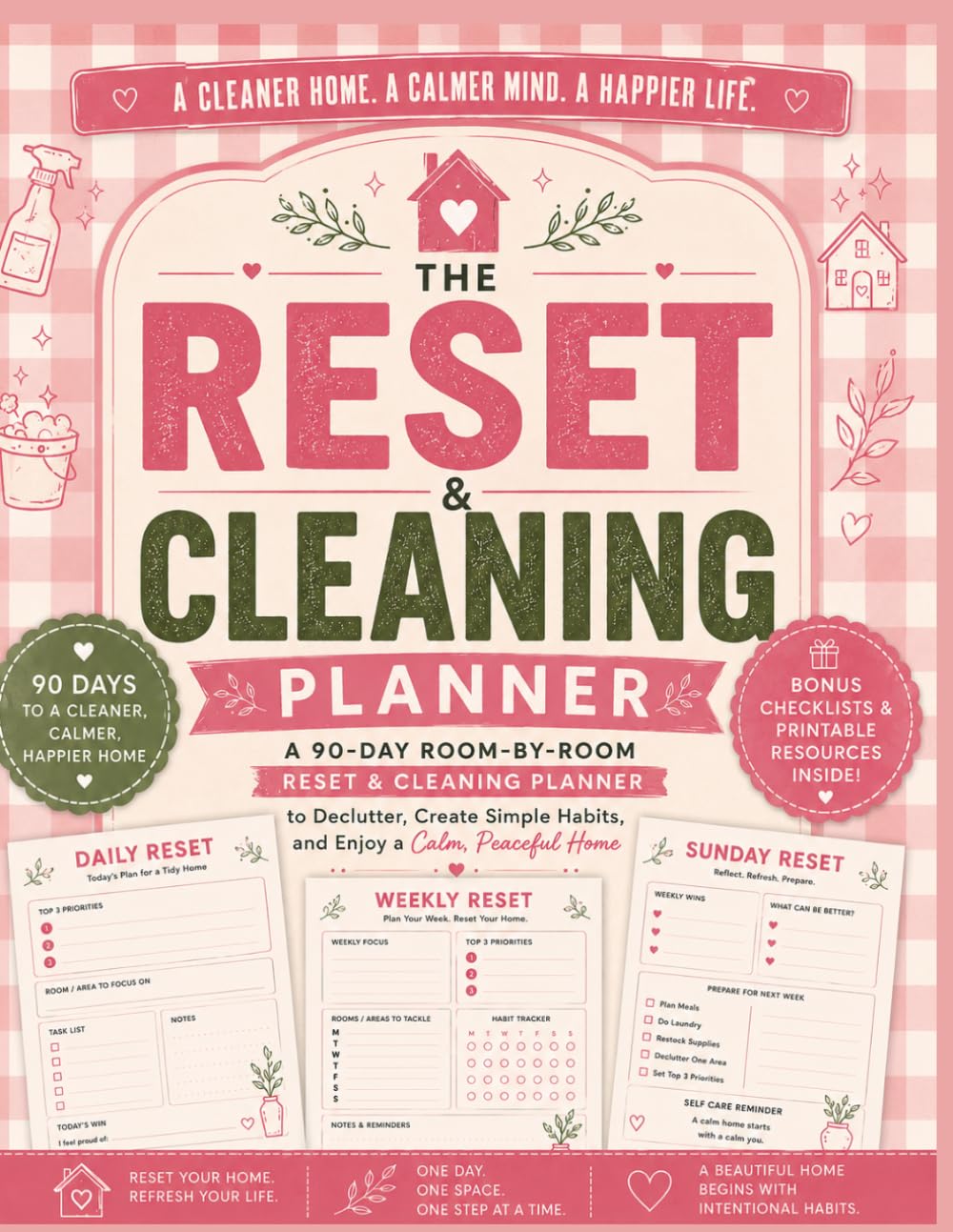 capítulo por capítulo baixar The Reset & Cleaning Planner: A 90-Day Room-by-Room Home Reset & Cleaning Workbook to Declutter, Organize, Build Better Habits, Reduce Overwhelm, and Create a Calm, Peaceful Home