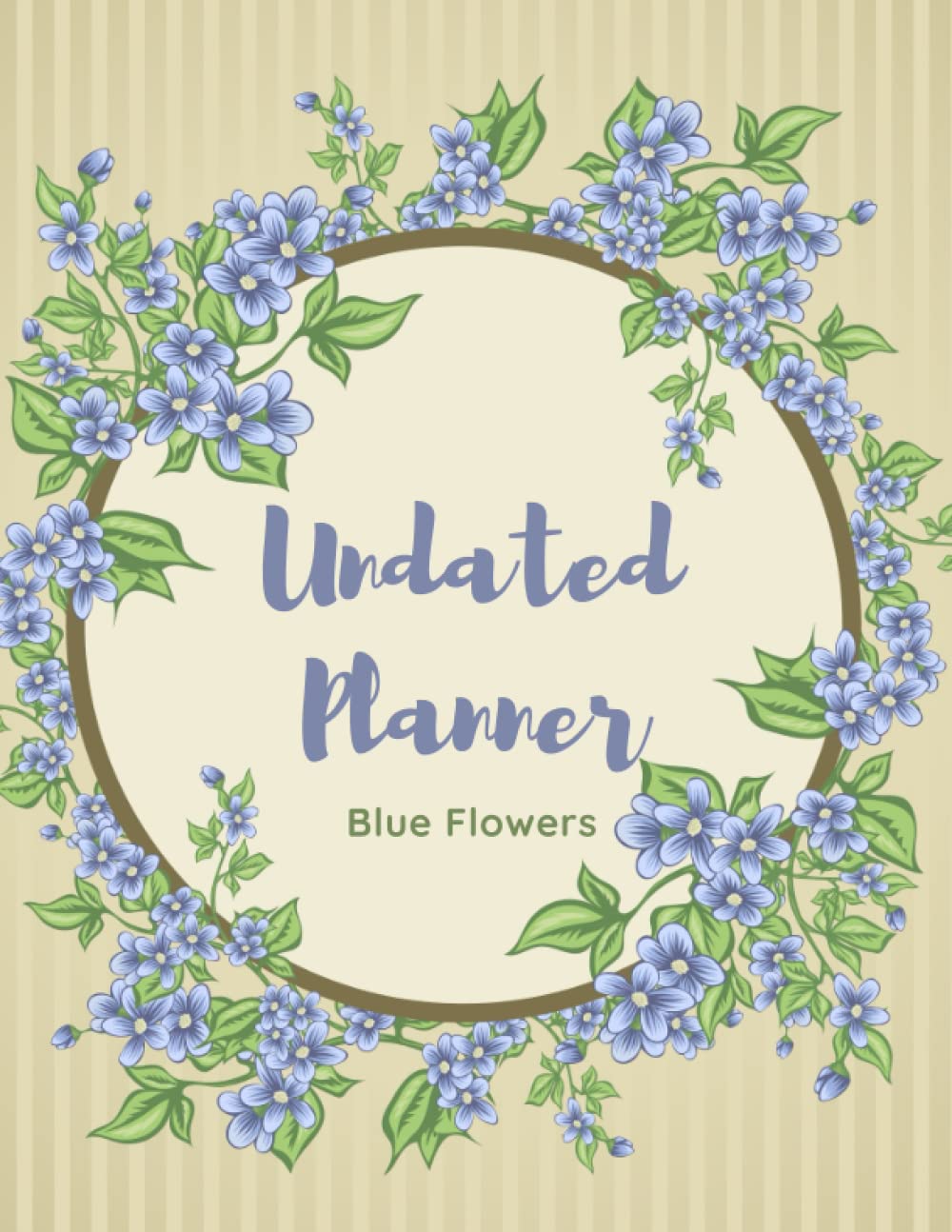 Blue Flowers Undated Planner: The Blue Flowers with 2 years plans and 24 months with Flexible Glossy Cover baixar livro de graça
