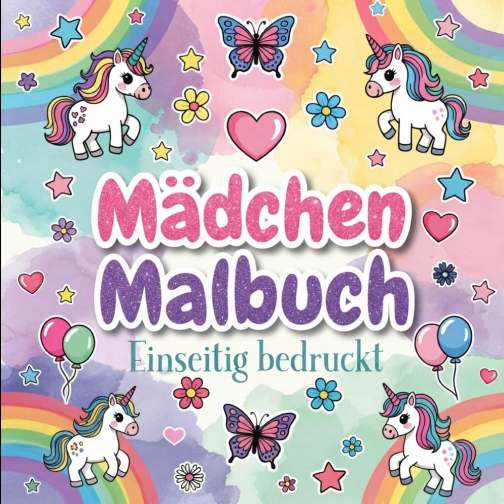 Mädchen Malbuch: Einseitig bedruckt (German Edition) baixar o livro de graça