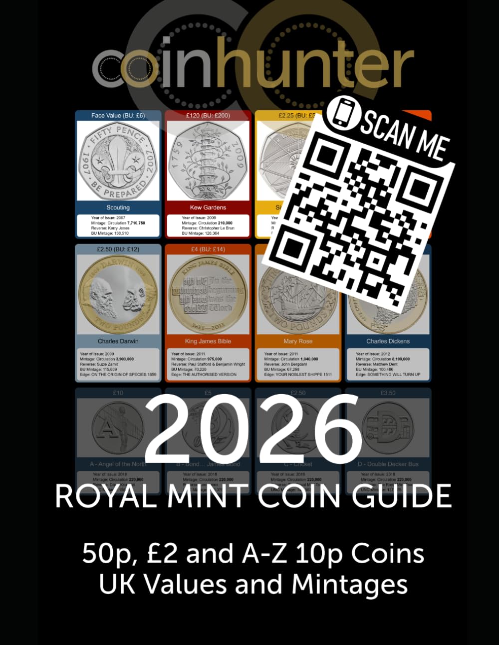 2026 ROYAL MINT COIN GUIDE 50p, £2 and A-Z 10p Coins UK Values and Mintages baixar livro de graça
