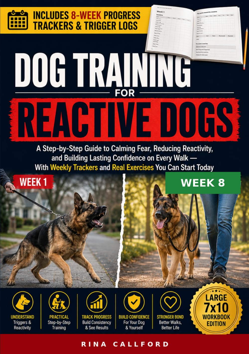 capítulo por capítulo baixar Dog Training for Reactive Dogs: A Step-by-Step Guide to Calming Fear, Reducing Reactivity, and Building Lasting Confidence on Every Walk — With Weekly Trackers and Real Exercises You Can Start Today