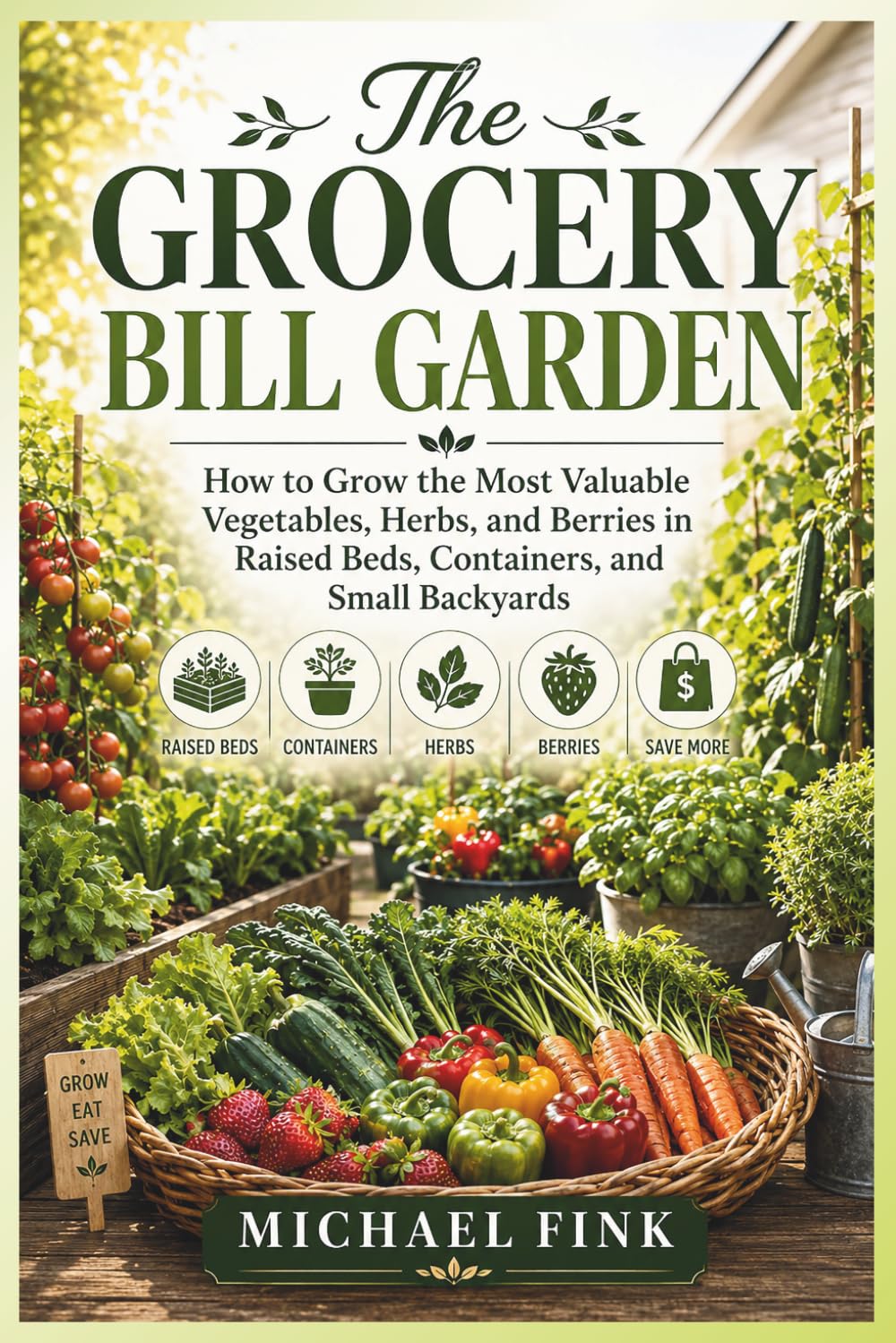The Grocery Bill Garden: How to Grow the Most Valuable Vegetables, Herbs, and Berries in Raised Beds, Containers, and Small Backyards