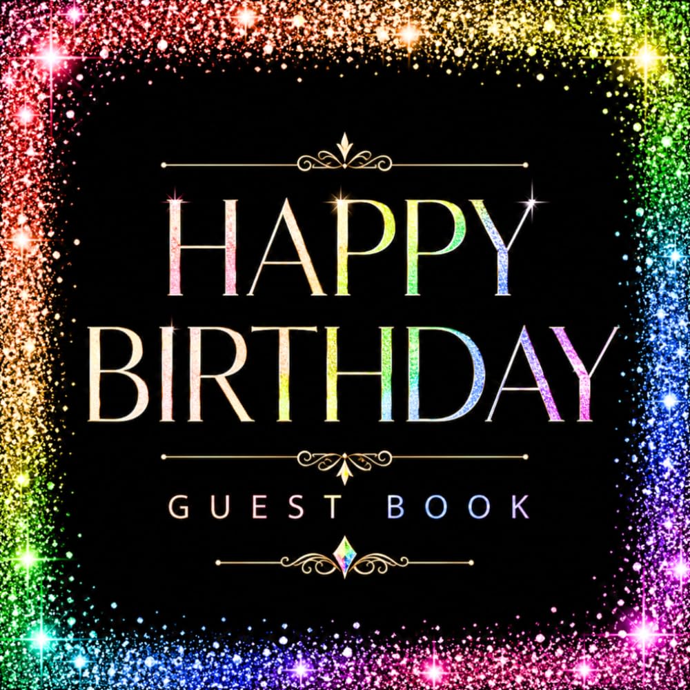 ler totalmente Happy Birthday Guestbook: Party Message Logbook with Gift Tracking & Photo Pages Keepsake for Friends and Family to Share Best Wishes