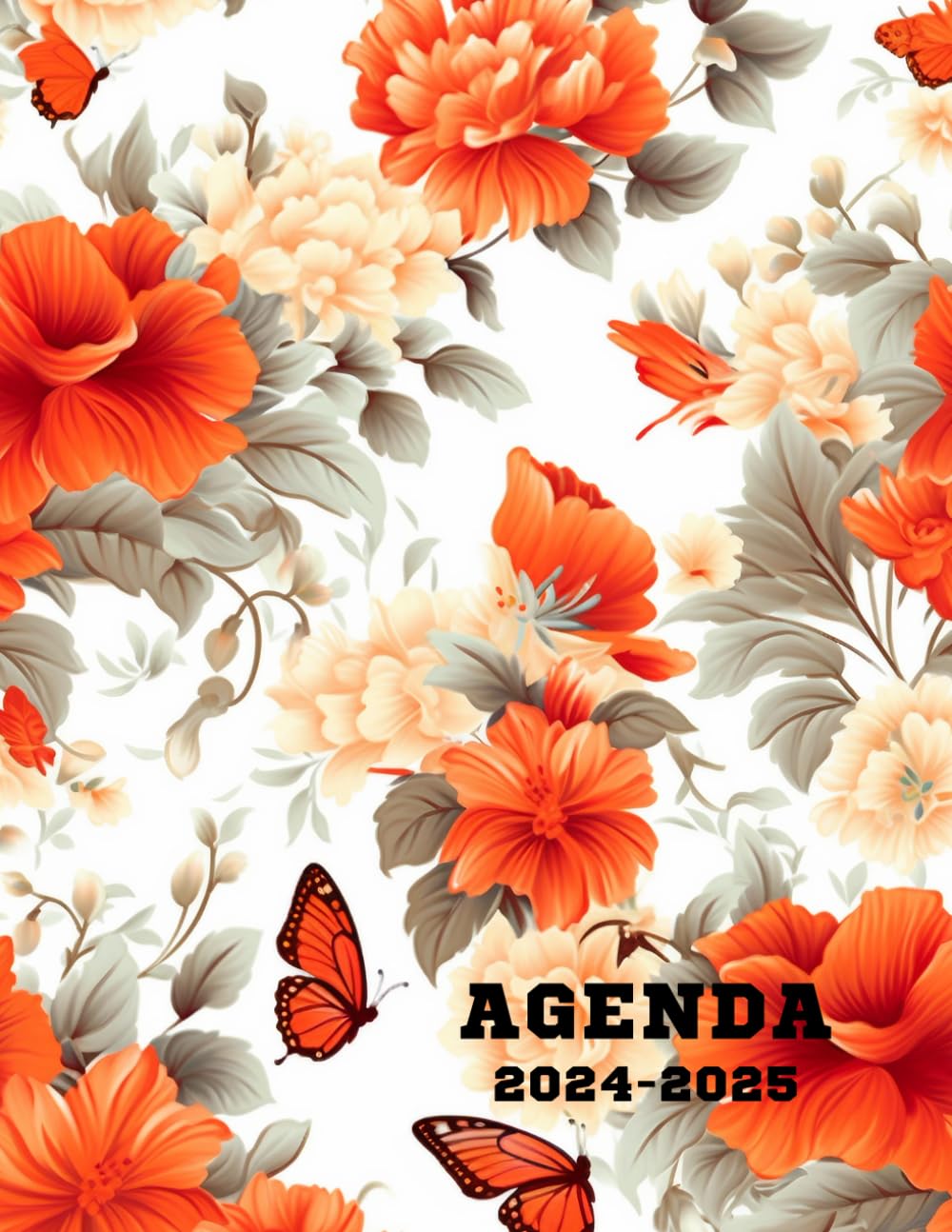 Agenda scolaire 2024-2025: Journalier, 1 page par jour, Format 17x22 cm, couverture souple, 289 pages sur papier crème 90gr/m², floral (French Edition) baixar livro de graça