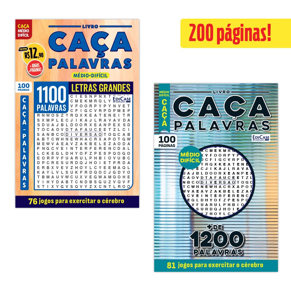 capítulo por capítulo baixar Kit 2 Livros Caça-Palavras ed.09 - Médio/Difícil - 69 e 71: 200 páginas e 152 jogos para exercitar o cérebro