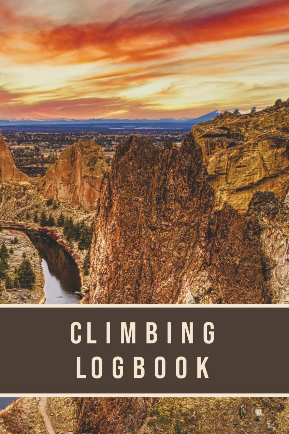 capítulo por capítulo baixar Climbing Logbook: Cover Image of Smith Rock State Park in Oregon | Log 200 Climbs | Track Details such as Location, Route, Sends, Attempts, Belayer, and Beta