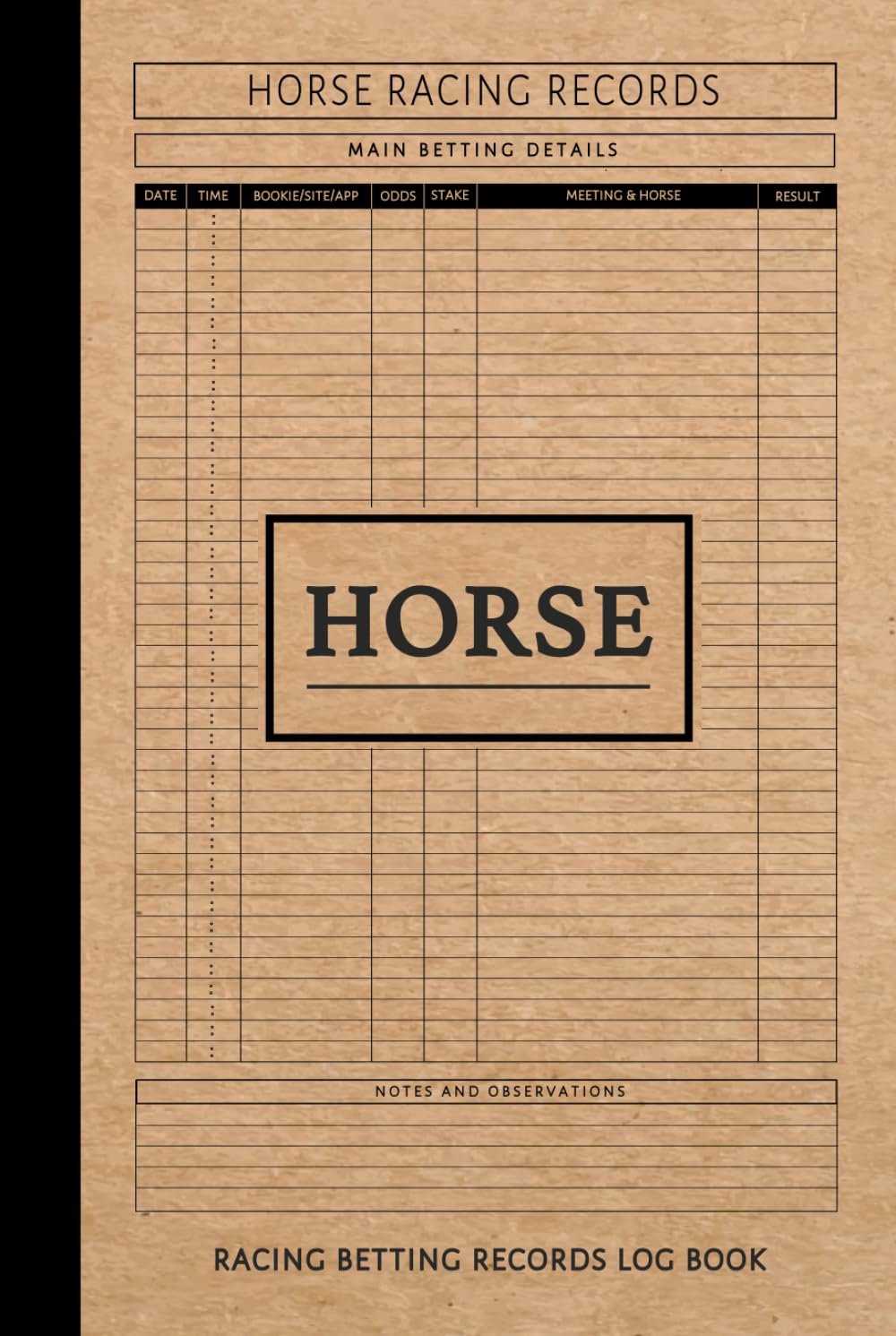Horse Racing Betting Records Log Book: Horse Race Enthusiast Journal. Track and Note Every Bet. Ideal for Equestrian Performance Fans, Sports Betters, and Bookies, baixar o livro de graça