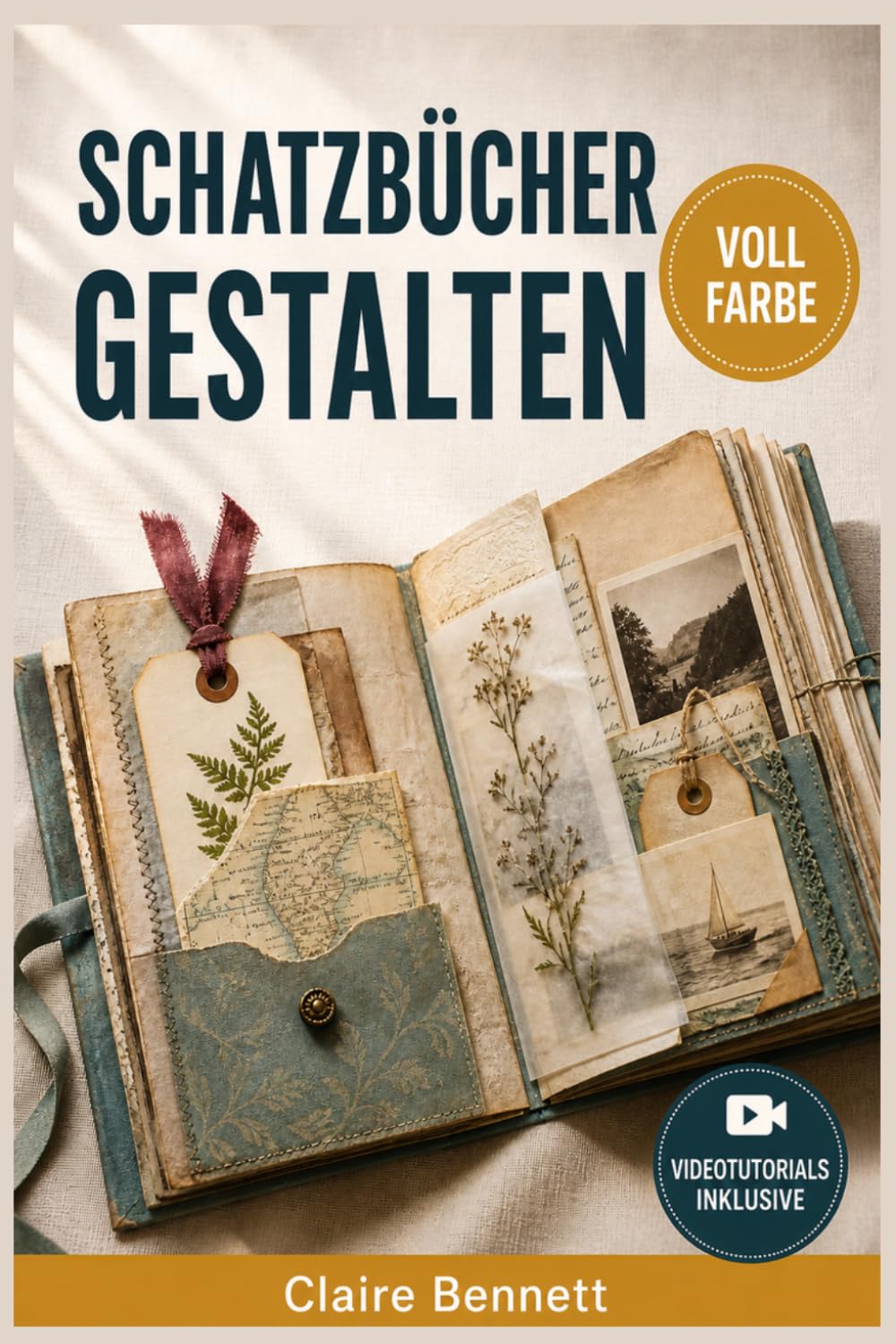 capítulo por capítulo baixar SCHATZBÜCHER GESTALTEN: Gestalten Sie vielschichtige Erinnerungsjournale mit Taschen, Anhängern, Ausklappseiten und Fundpapier- Collagen – Videotutorials inklusive (German Edition)