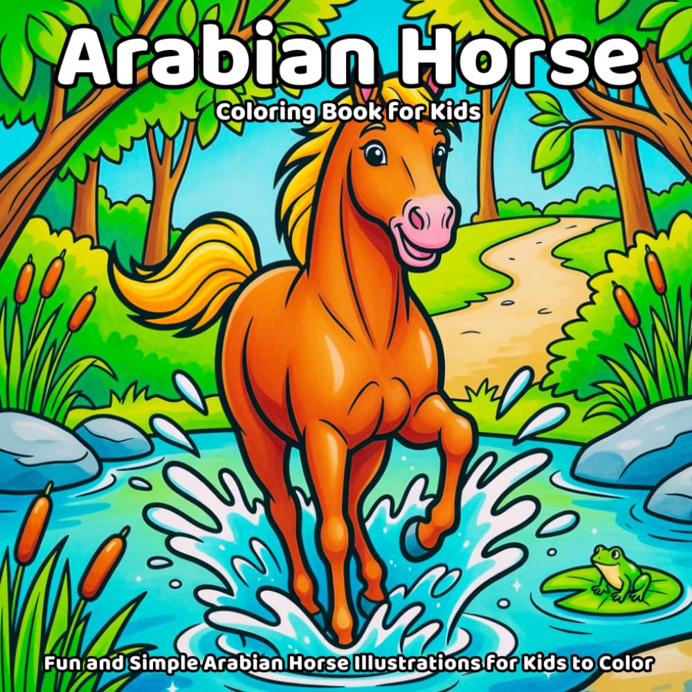 capítulo por capítulo baixar Arabian Horse Coloring Book: Fun and Simple Arabian Horse Illustrations for Kids to Color