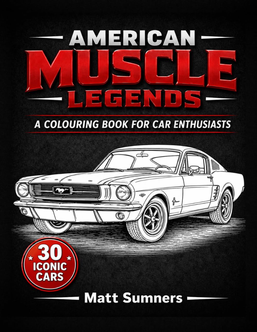 American Muscle Legends: A colouring book for car enthusiasts baixar o livro de graça