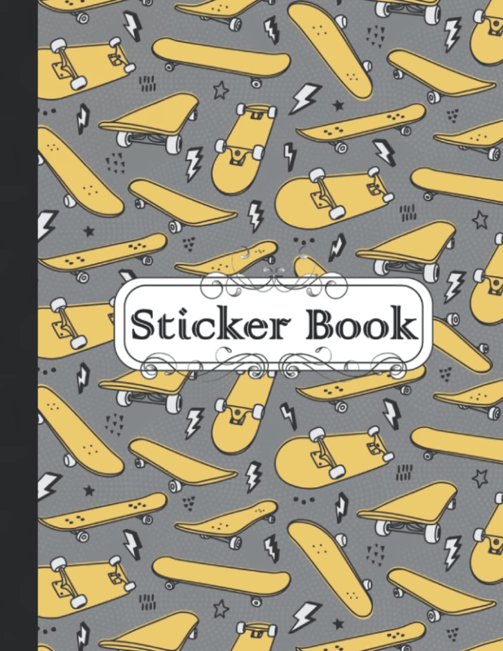 Sticker Book: Blank Sticker Album, Skateboard Sticker Collecting Book for Kids, Cute Blank Notebook for Sticker Collection, 8.5x11 baixar o livro de graça