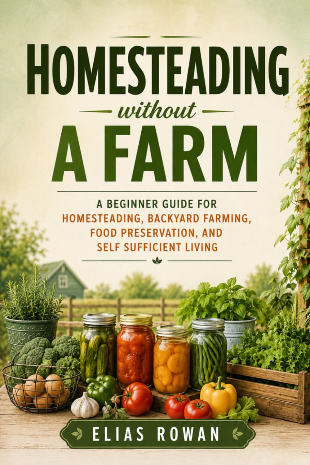 Homesteading Without a Farm: A Beginner Guide for Homesteading, Backyard Farming, Food Preservation, and Self Sufficient Living baixar o livro de graça