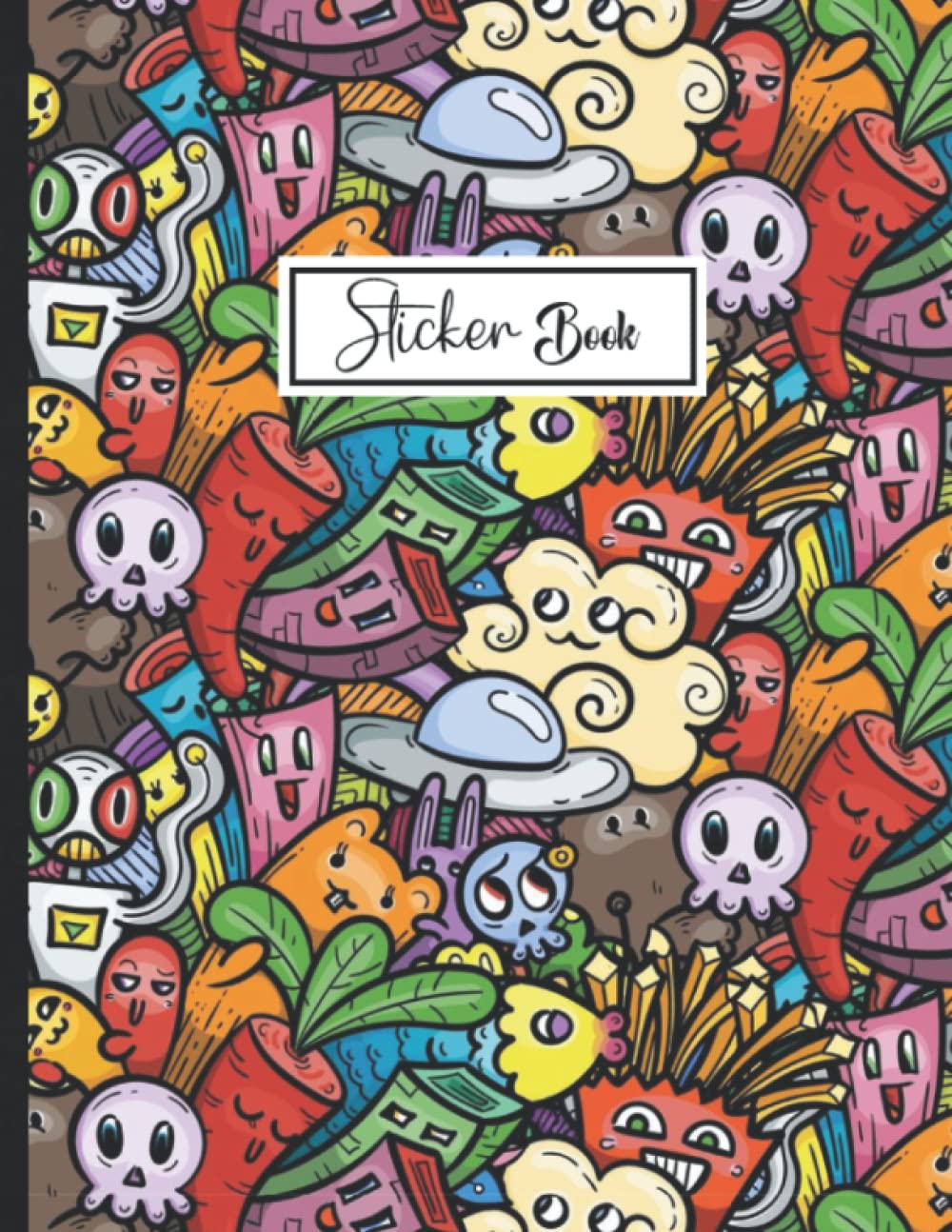 ler totalmente Sticker Book: Blank Sticker Collection Book for Girls with Monsters.