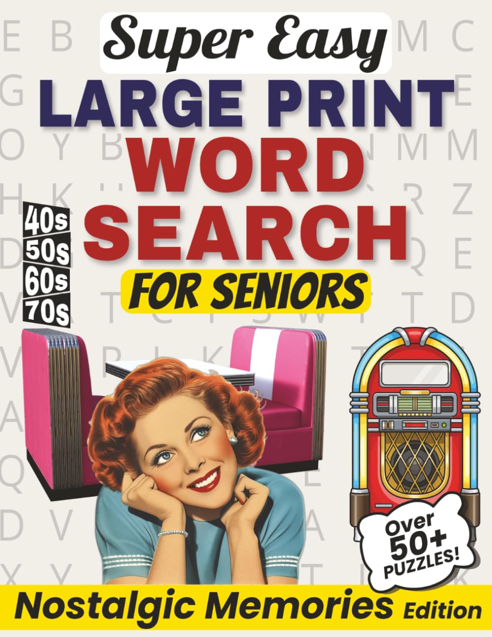 capítulo por capítulo baixar Super Easy Large Print Word Search for Seniors: Nostalgic Memories Edition: 55 Cozy Puzzles - A Walk Down Memory Lane Through the 1940s, 50s, 60s & 70s | Anti-Eye Strain Large Print