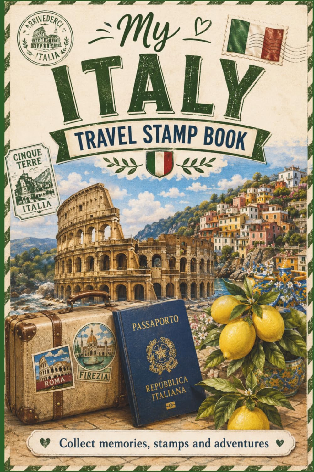My Italy Travel Stamp Book: A Pocket Travel Keepsake Journal with an Italy Bucket List, Cultural Tips, Local Customs, Food Inspiration, and Space for Stamps, Stickers, Labels, Badges, and Memories baixar o livro de graça