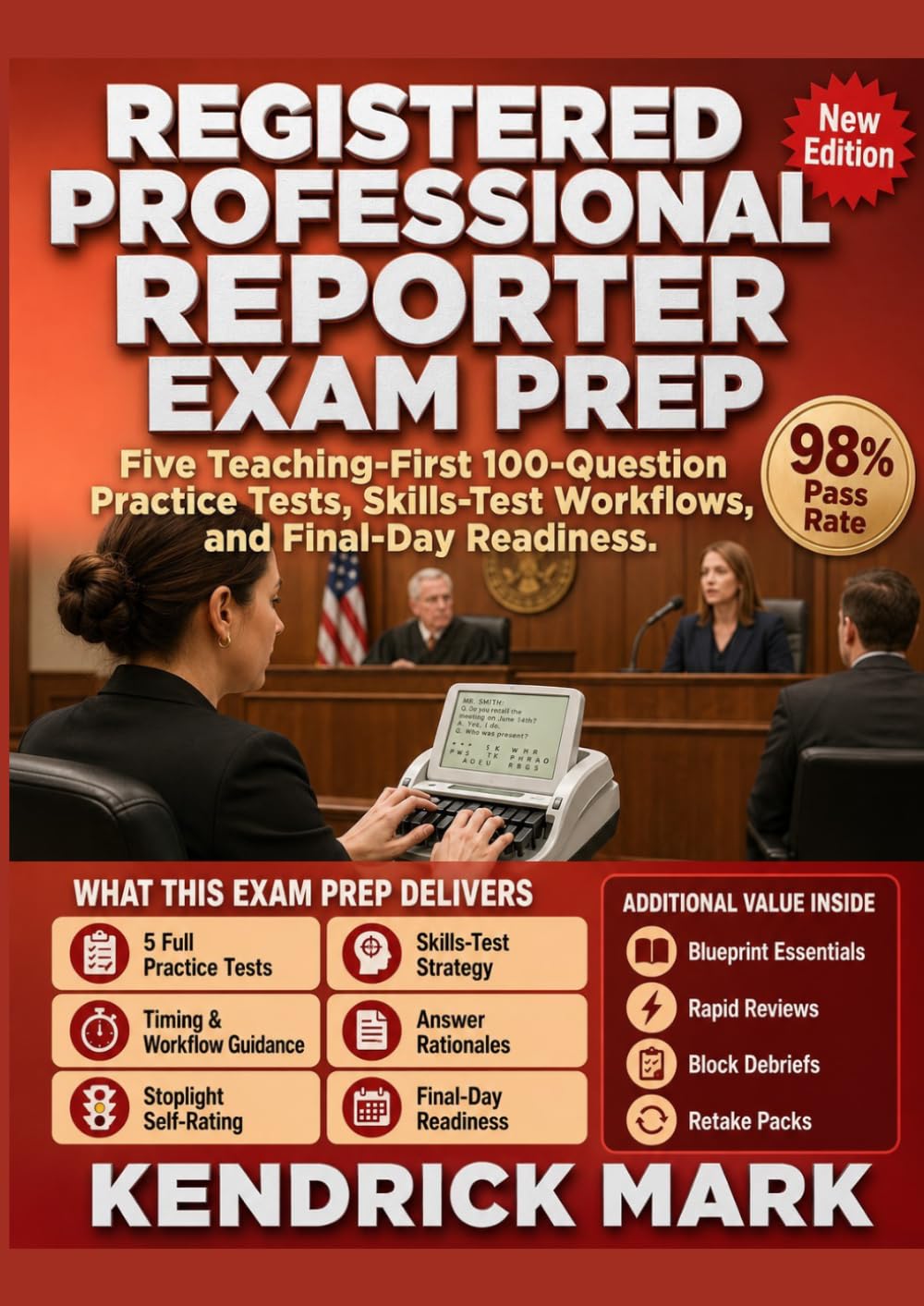 REGISTERED PROFESSIONAL REPORTER EXAM PREP: Five Teaching-First 100-Question Practice Tests, Skills-Test Workflows, and Final-Day Readiness baixar o livro de graça