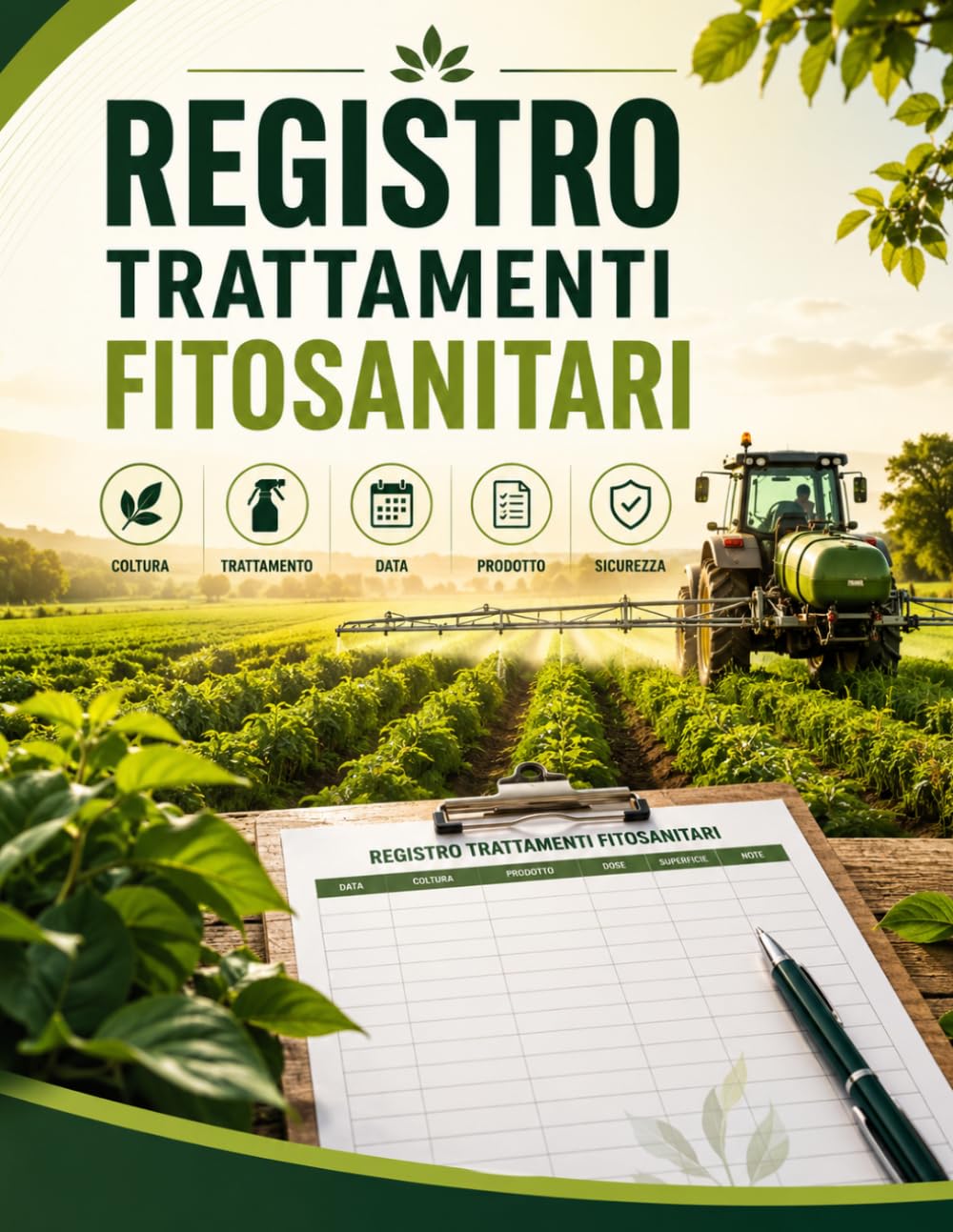 ler totalmente Registro Trattamenti Fitosanitari: Registro Completo per Annotare Trattamenti, Colture, Date, Prodotti Utilizzati, Dosi, Appezzamenti e Note Tecniche (Italian Edition)