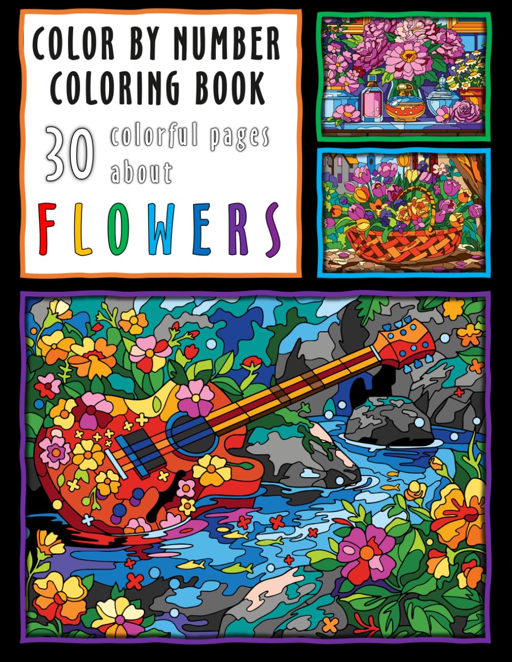 capítulo por capítulo baixar Color by numbers Coloring book: 30 colorful pages about Flowers
