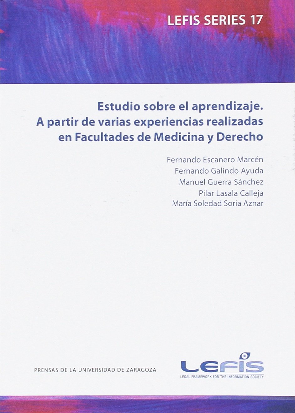 Estudio sobre el aprendizaje. A partir de varias experiencias realizadas en Facultades de Medicina y Derecho baixar livro de graça