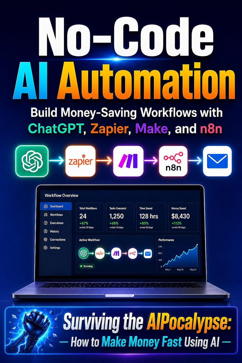 No-Code AI Automation: Build Money-Saving Workflows with ChatGPT, Zapier, Make, and n8n (English Edition) baixar livro de graça