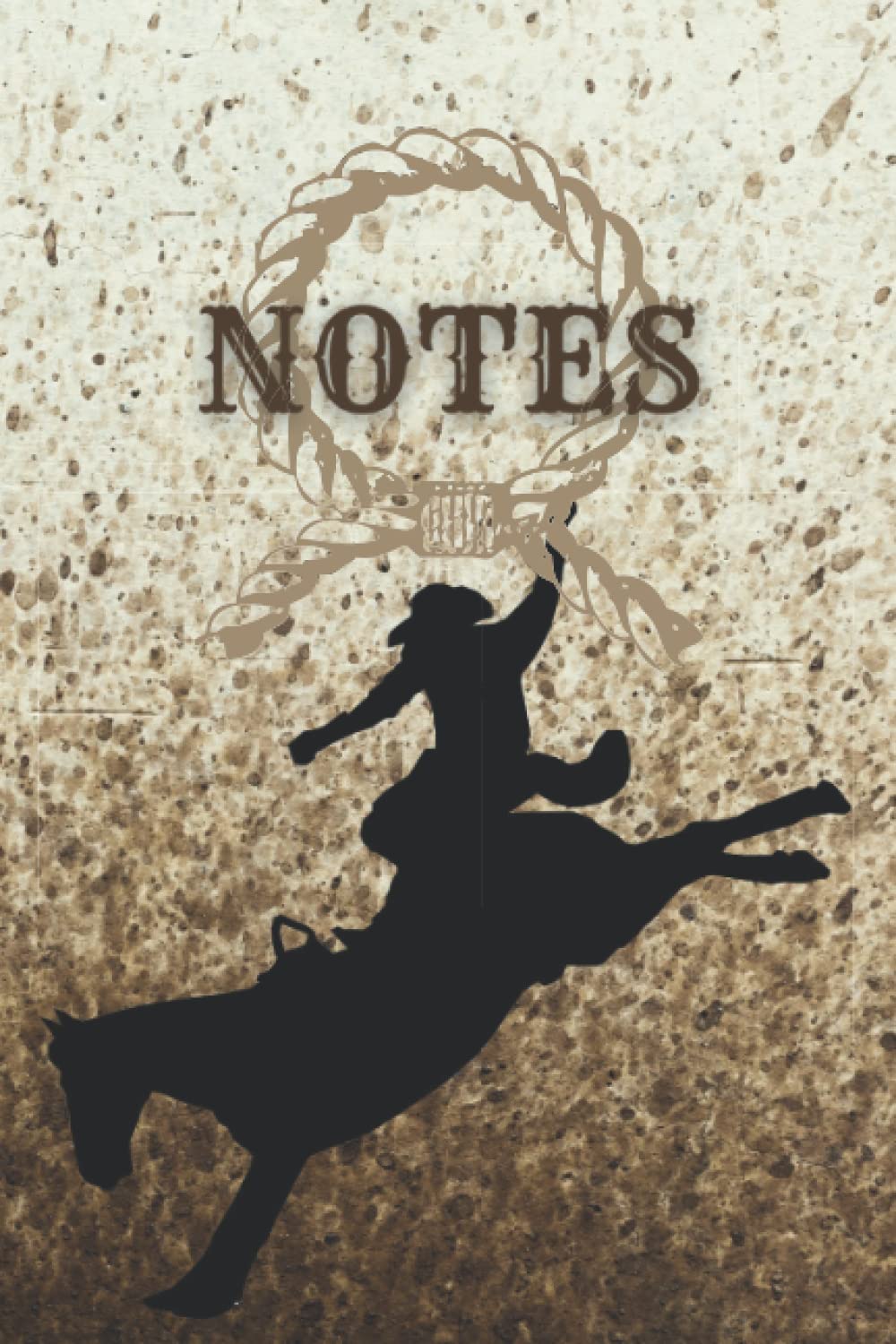 NOTES: Lined Notebook With Rodeo Design