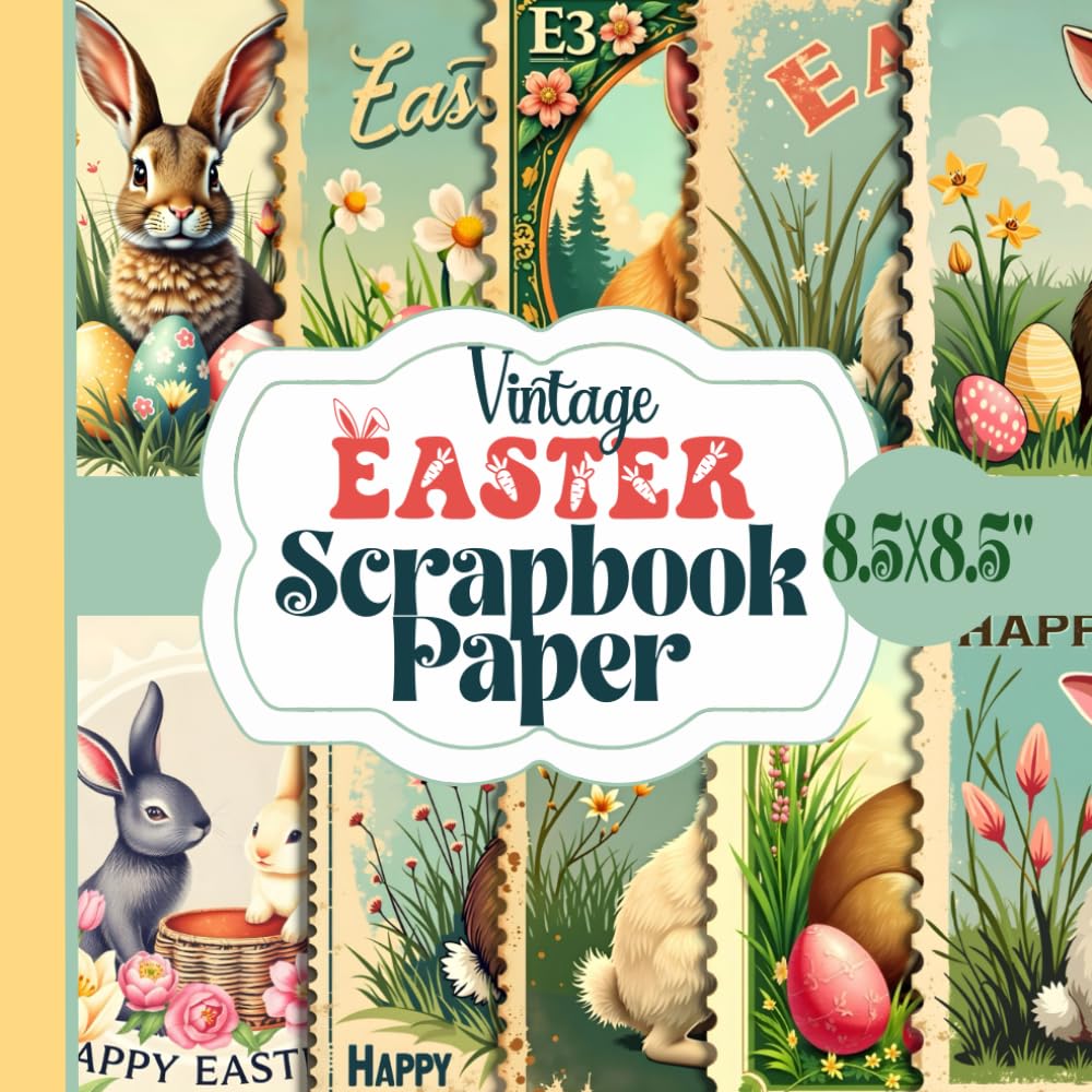 capítulo por capítulo baixar Vintage Easter Scrapbook Paper: Classic Nostalgic Easter Bunny Designs, Shabby Chic Pastel Craft Supplies With 20 Double-Sided Unique Sheets For Paper Craft, Card Making, Decoupage, Collage and More