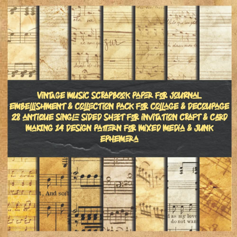 capítulo por capítulo baixar Vintage music scrapbook paper for journal embellishment & collection pack for collage & decoupage 28 antique single sided sheet for invitation craft &... desinger collection pack for DIY project