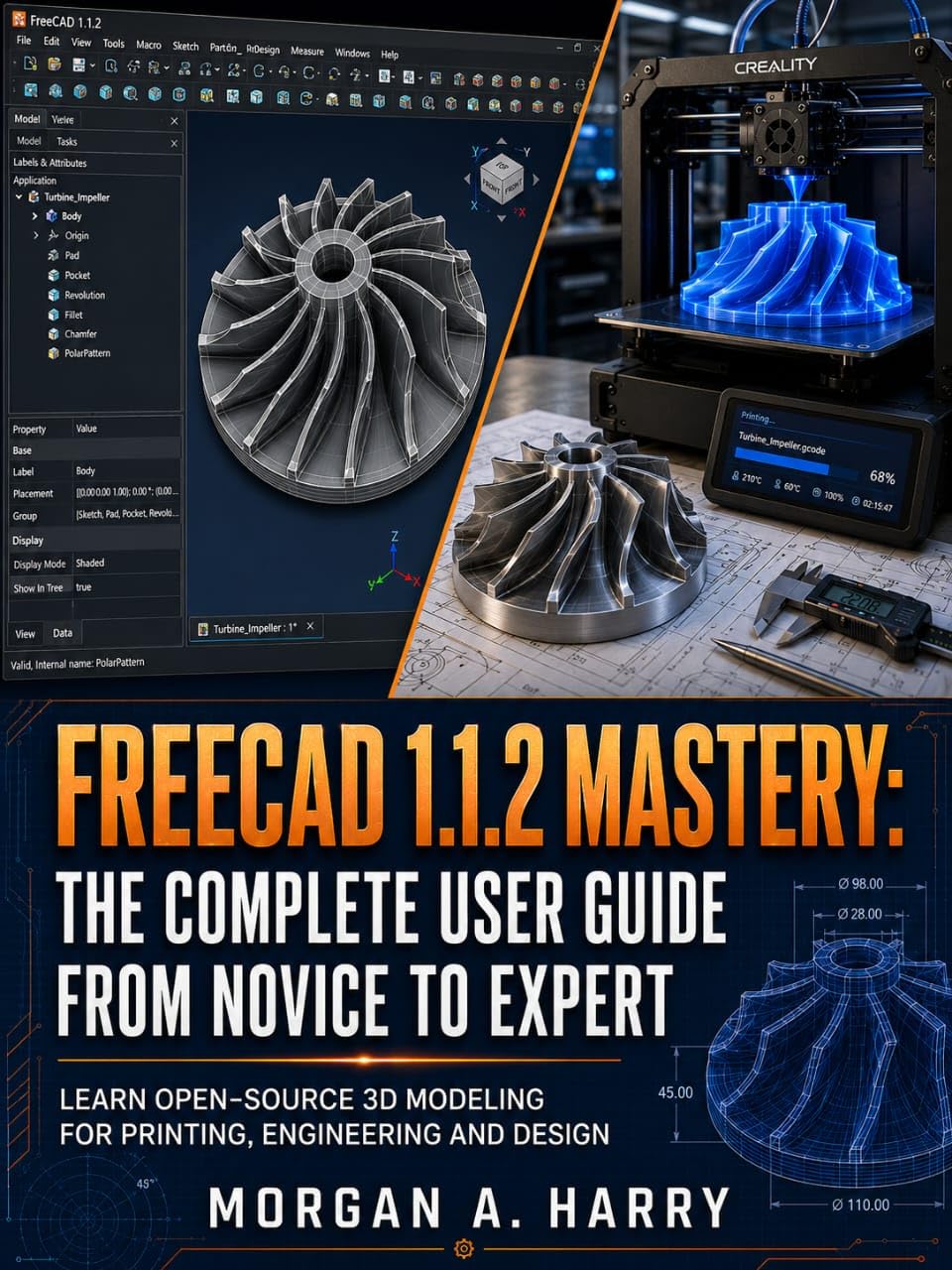 FreeCAD 1.1.2 Mastery: The Complete User Guide From Novice to Expert: Learn Open-source 3D Modeling for Printing, Engineering and Design (English Edition) baixar o livro de graça